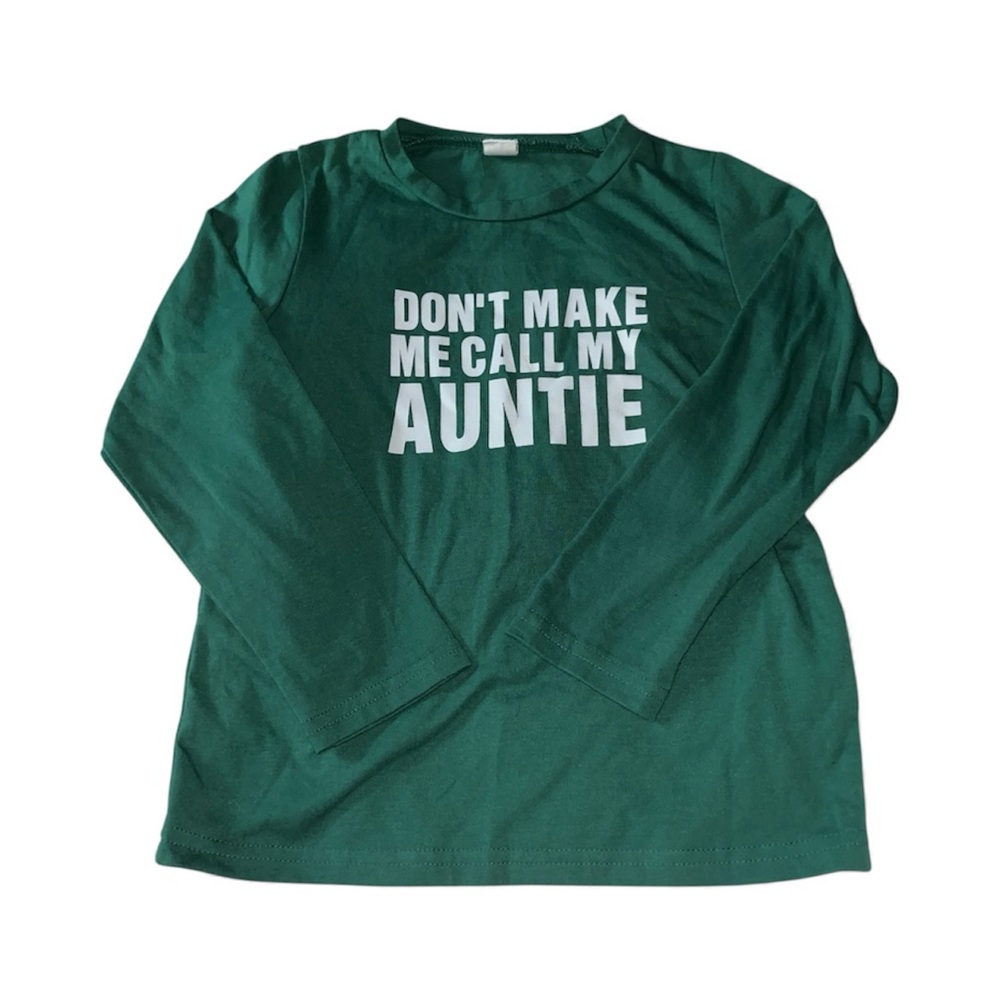 Green Kids Shirt with Fun graphic Slogan